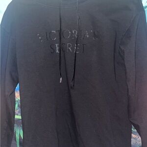 Victoria's Secret Women’s Black Hoodie Sweater
